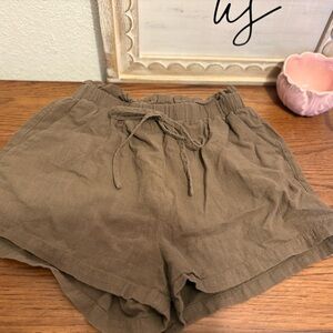 Women's Olive Green Casual Shorts